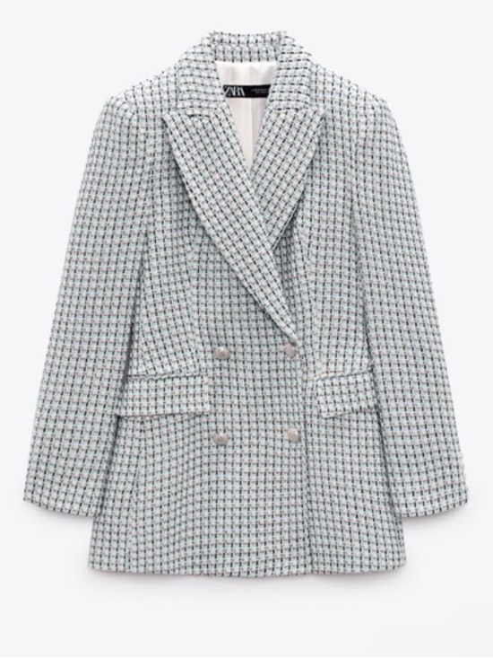 Zara Jackets & Blazers - Zara Double-Breasted Tweed Blazer